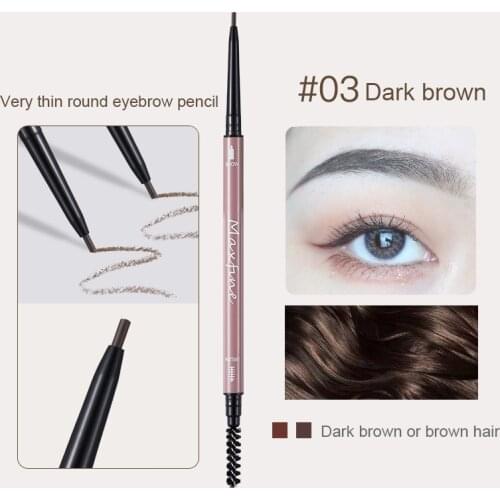 5 Colors Eyebrow Pencil Waterproof Natural Long Lasting Ultra Fine Eye Brow Tint Cosmetics Brown Color Brows Make Up