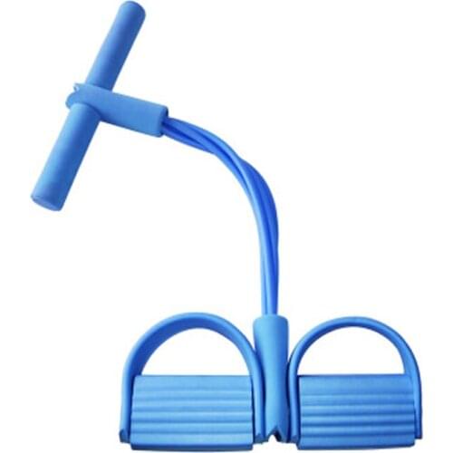 Indoor 4 Tube foot elastic pull rope expander muscle fitness workout pedal resistance bands multifunctional exercise equipment