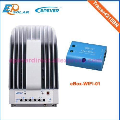 EPEVER 40A Solar mppt controller EPsolar 12V/24V automatic work charger batter Tracer4215BN wifi eBOX adapter Free shipping