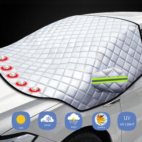 Car Windshield Snow Ice Cover for Car Winter Frost Cover 5 Layers Protection for Most Cars SUV Wiper Mirror Protector Covers Car