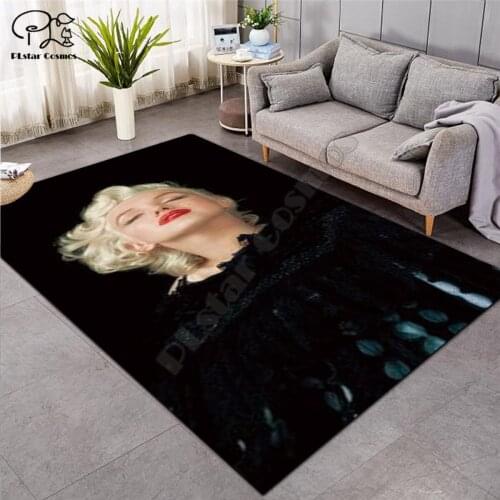 Marilyn Monroe Carpets Soft Flannel 3D Printed Rugs Mat Rugs Anti-slip Large Rug Carpet Home Decoration style-4
