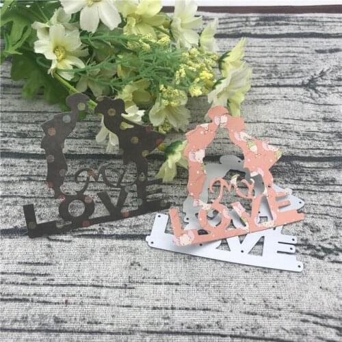 Love Boy girl Metal Cutting Dies Stencils for DIY Scrapbooking Album Paper Card Decorative Craft Embossing Die Cuts