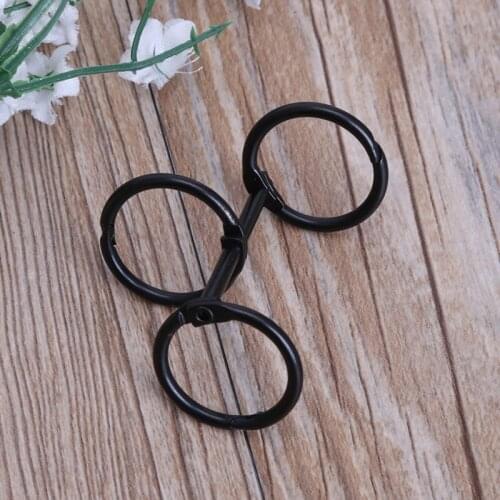 DIY Metal Clip 3 Holes Ring for Notebook Loose Leaf Diary Photo Album Binding