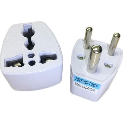 International Travel Universal Adapter 3P round india south africa AC Electrical power adaptor Plug