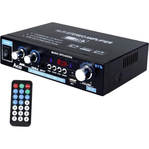 Mini 90W + 90W Audio Power Amplifier 2.0 CH Receiver Sound Amplifier for Car CD DVD Phone Theater PA System US