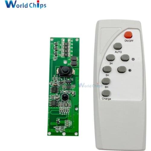 Microwave Radar Sensor Module DC 3.2V 3.7V Solar Lamp Control Board 15S Delay with Remote Control for Home Wall Lamp Lights