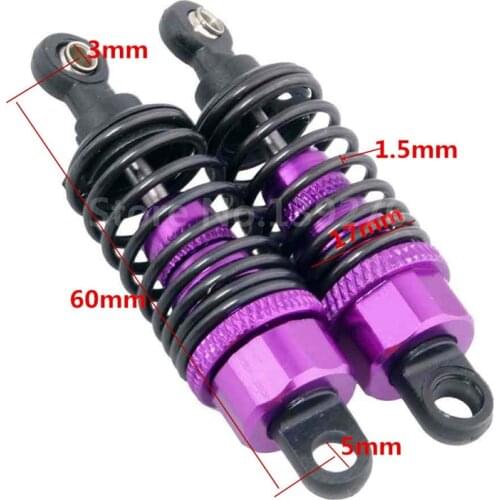 2Pcs 02114 HSP 102004 122004 Aluminum Alloy Shock Absorber Set For 1/10 Scale Models RC Car Remote Control Cars