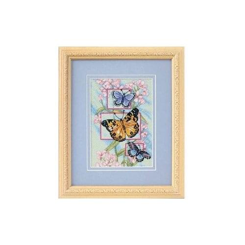 Bonnie Rabbit - Birthday cross stitch kit Animal cotton thread Love lock canvas stitching embroidery 65022 Gorgeous butterflies