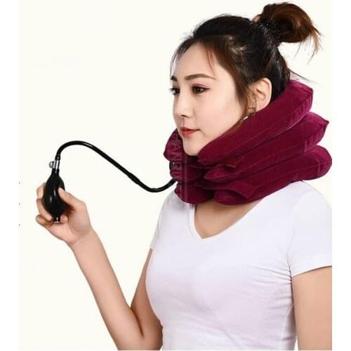 Neck Shoulder Pain Relief Inflatable Air Cervical Neck Traction Neck Massage Neck Muscle Relax Cervical Pillow Massager Brace