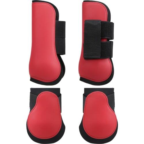 Horse Leg Boots Set Sports Jumping Leg Protection Boots Lightweight Neoprene Horse Hock Protectors Equestrian Equipment