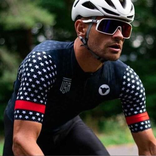 2021 NEW Cycling jersey men downhill Spring and summer bicycle clothing short-sleeved MTB road bike riding tops