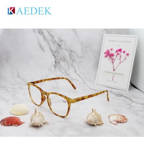 KAEDEK 2020 NEW Reading Glasses Color Mixing Retro Europe Style Quality demi Men Women Eyeglasses With Flex Lesebrillen