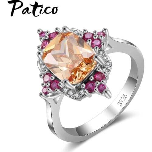 Popular Women Girl Dance Party Fingers Rings Luxury Shiny Trendy Jewelry For Lover Birthday Valentines Gift New Fashion