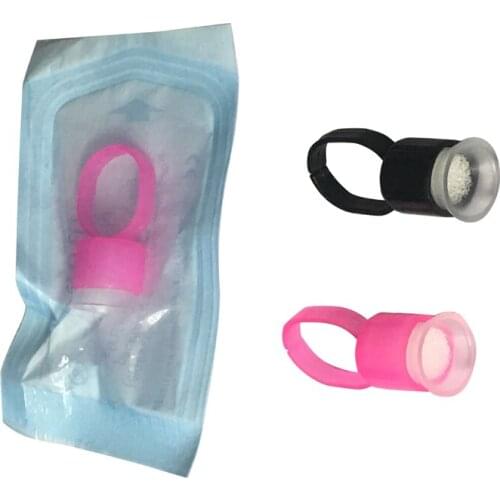 Tattoo Supply Ring Cup Tools Microblading Pigment Holder Permanent Makeup Accessories Disposable Tattoo Ink Cups With Sponge