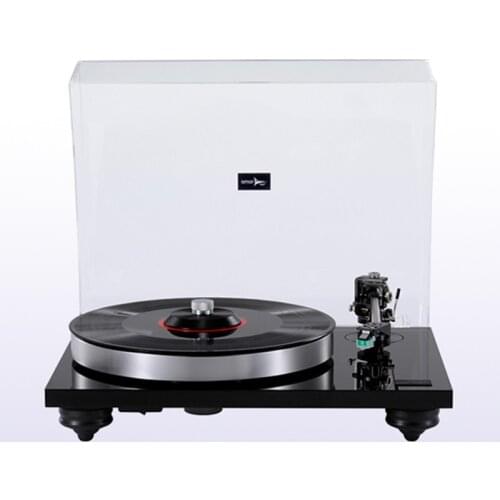 Amari vinyl record player LP-007 magnetic levitation turntable with tonearm, cartridge, and disc suppression