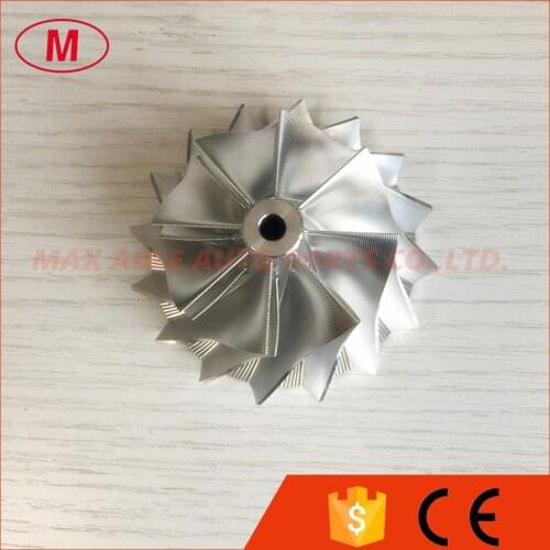 RHF4H 47.87/62.00mm reverse 8+8 blades Point milling turbo turbocharger aluminum 2618/Billet/milling compressor wheel