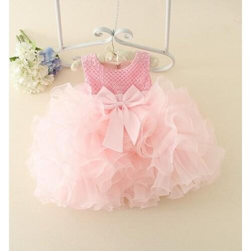 Retail luxury baby girl plaid checks bows tutu gown dress 1-5Years children birthday cake dress toddler wedding formal dress