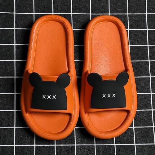 Indoor Sandals And Slippers Female Home Parent-child Couples And Outdoor Non-slip Bath Cartoon New Arrival Male Summer Slippers