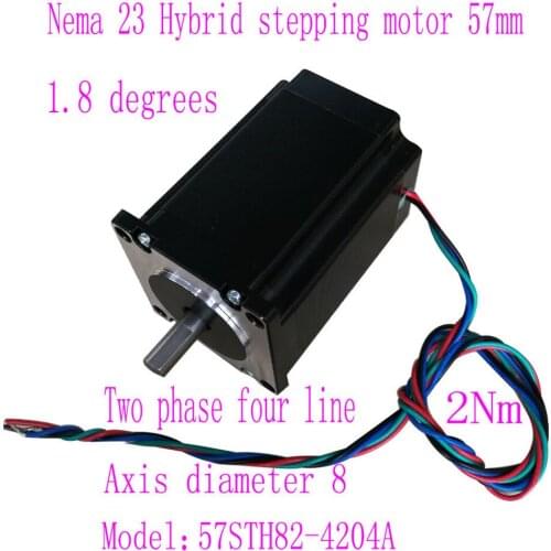 1.8° 2-Phase 4-Wires 2NM 22Kg.Cm 3A 4.2A 57mm*82mm Stepper Stepping Motor JL57STH82-4204A