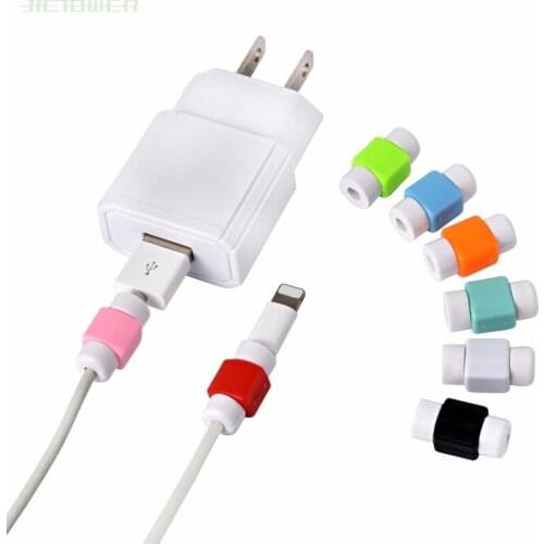 Silicone USB Cable Protector Earphone Wire Cord Protection Cover Data Charger line Protective Sleeve For iphone Samsung 1000pcs