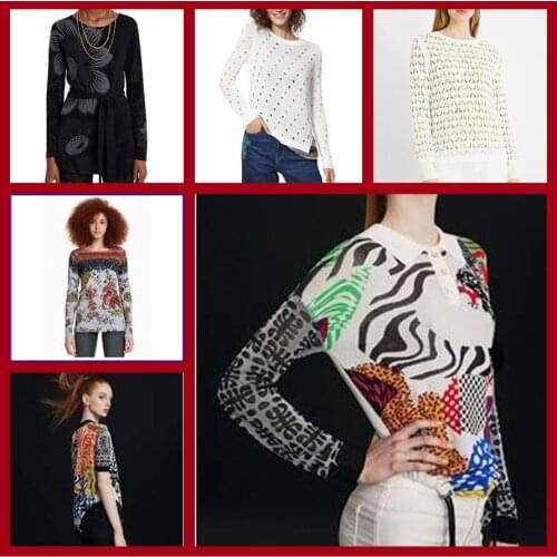 2021 Spanish D spring and autumn thin medium and long knitted sweaters xs-xxl