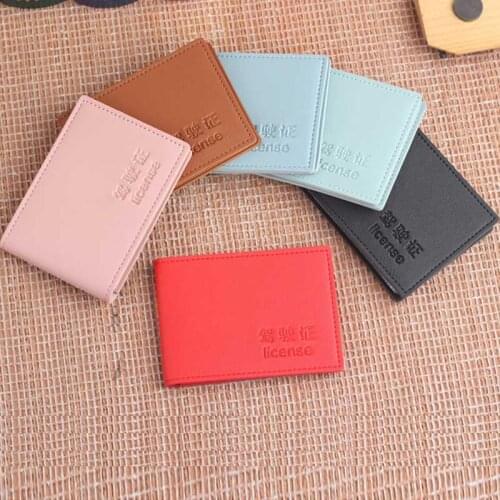 Ultra-thin Driver License Cover Pu Leather on Cover for Car Driving Documents Business ID Credit Card Holder Wallet Case