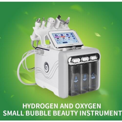Ultrasonic Hydrogen Oxygen Bubble Facial Cleaner 350W Household Skin Care Device Six- in-One Beauty Device