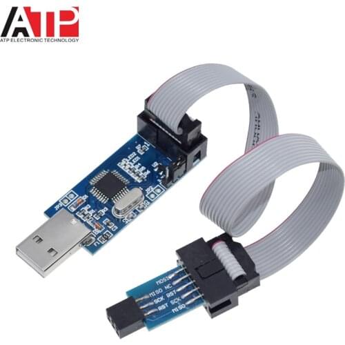 1PCS Great IT USBASP USBISP AVR Programmer USB ISP USB ASP ATMEGA8 ATMEGA128 Support Win7 64
