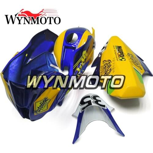Complete Injection Yellow Blue Fiberglass Racing Motorcycle Fairings For ZX 10R Year 2011 - 2015 11 - 15 Cowlings