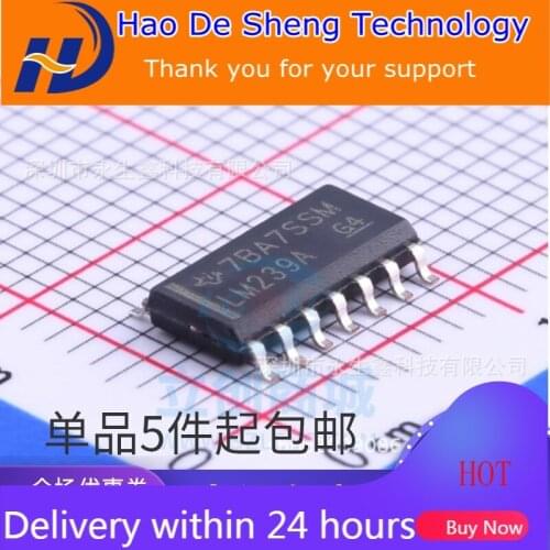 10PCS/LOT LM239ADR LM239AD LM239A SOP-14 LINEAR Comparator IC New Original In Stock