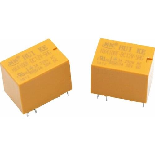 10PCS/LOT HK4100F-DC12V-SHG 6 feet relay 12V 3A genuine new 4100-12VDC