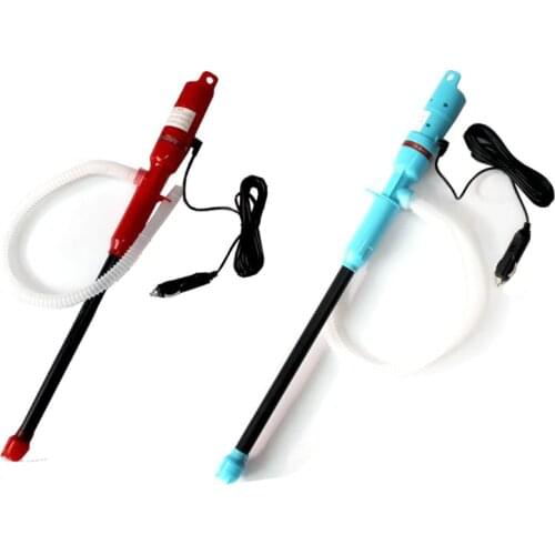 12V/24V Car Charging Liquid Delivery Pump Hand Pump Liquid Transfer Water Gas Tool Gasoline Fuel Portable Car Siphon Hose Outdoo