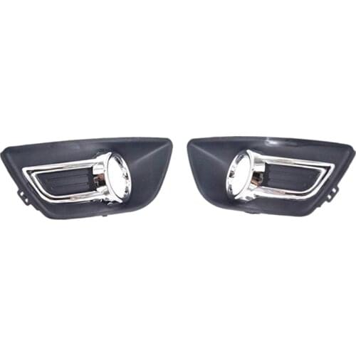 2 Pcs Car Front Fog Lights Cover Fog Lamp Hood Frame Fog Lamps Shade for Citroen C4 2008 2009 2010 2011 Right & Left