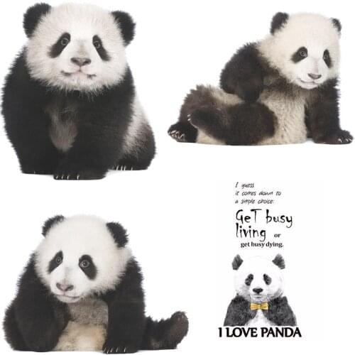 3D Realistic Panda Self-adhesive Wall Stickers Decals For Nursery Decoration Vinyl Childrens Room Wallpaper Poster Home Decors