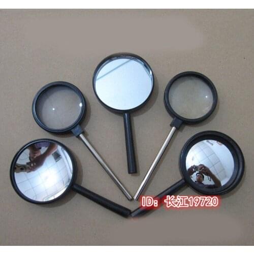 5 pcs Optical experimental equipment handheld convex lens concave lens convex mirror concave mirror plane mirror