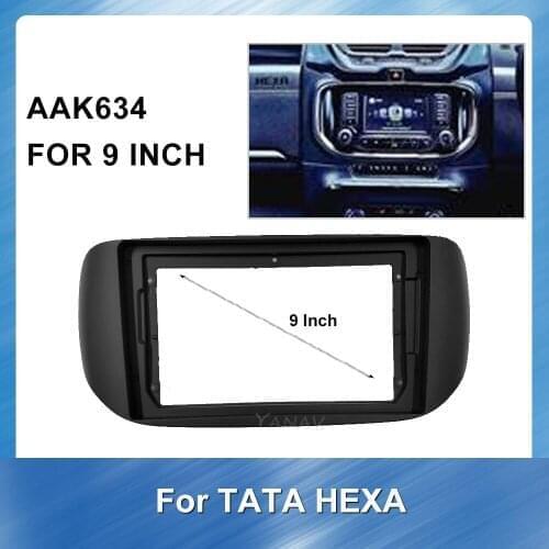 Car Radio Panel Adaptor Refitting Kit frame for TATA HEXA 2017+ GPS Navigation Panel Mounting Dash Installation Frame Trim Kit