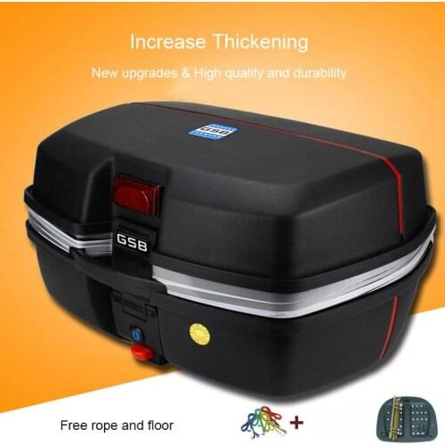 Large capacity rear boot Oversize motorcycle trunk battery electric bicycle trunk pedal ebike Double helmets accommodate