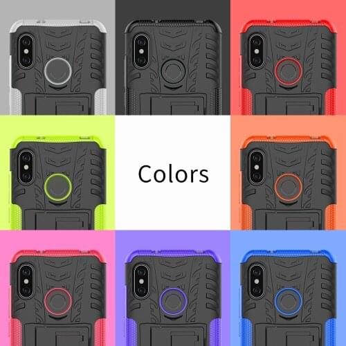 For Redmi 6 Pro Case TPU & PC Dual Armor Hard Silicone Cover For Xiaomi Mi A2 Lite cases Redmi 6 6A Cover Case