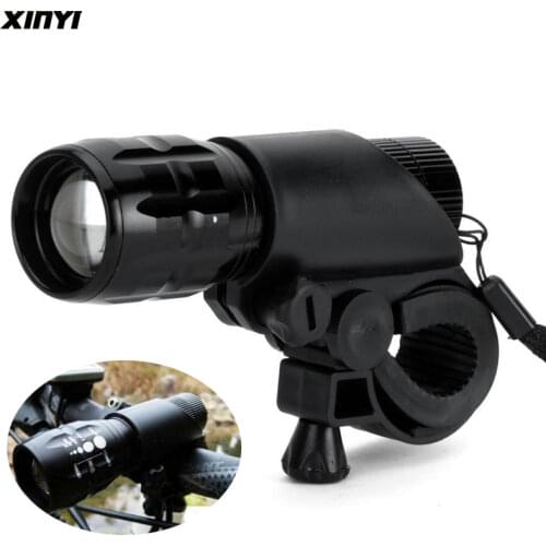 Q5 2000LM 3 Modes Zoomable LED Torch Flashlight With Holder Front LED Bike Bicycle Lights Lamps Lantern For AAA Battery
