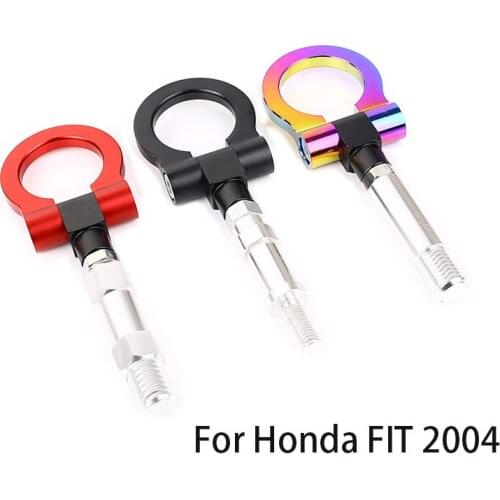 Racing Car Billet Aluminum Screw-On Front Auto Tow HooK Ring Kit for Hond FIT 2004 RS-TH008-3