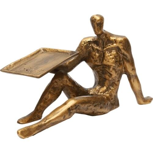 Creative retro cast iron portrait art window decoration solid metal jewelry props ring bracelet display stand