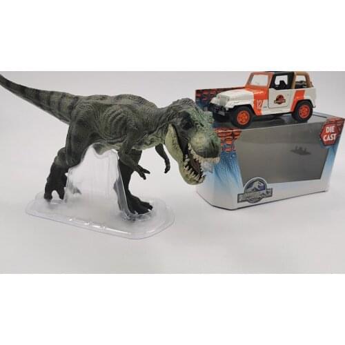 1/43 Scale 12.2CM Alloy Metal Diecast Jeep Wrangler Jurassic SUV Auto Car Model Toys For Children Boys Gifts Collection Display