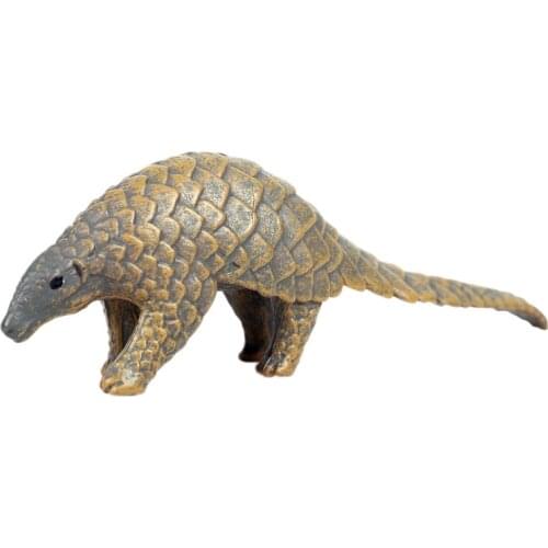 Wild Animal World Simulation Pangolin Model Pangolin Figurine Children Plastic Toys Early Education Puzzle Doll Ornaments