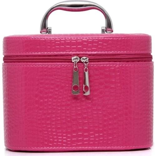 Fashion female makeup bag PU stone travel makeup bags cosmetic cases high quality organizer make up bag ladies cosmetic bags