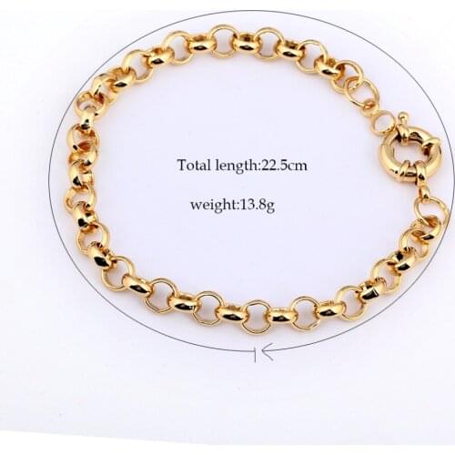 Fashion Dainty Rose Gold Bangles For Women Round Circle Copper Chain Bracelet Bangle Elegant Wedding Fine Jewelry