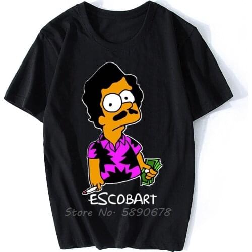 Men T Shirt Pablo Escobart Shirt Escobar Mafia Cartel Fashion Funny T-shirt Novelty Tshirt Women Tees Funny