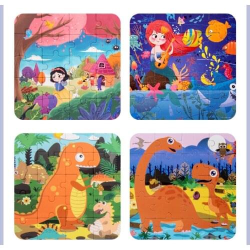 New Kids Magnetic 3D Puzzle Jigsaw Cartoon Thinking Training Game Baby Montessori Learning Educational Wooden Toys for Children