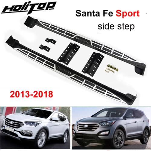 New arrival running board side step nerf bar for Hyundai Santa Fe Sport 2013-2018,OE quality.We recommend.promotion pirce