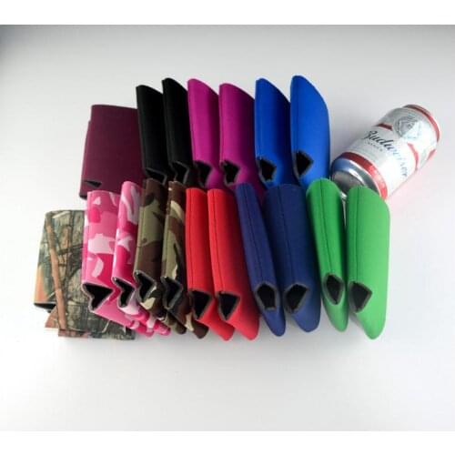 Wholesale Blank Neoprene Foldable Stubby Holders Beer Cooler Bags For Wine Food Cans Cover SN1104