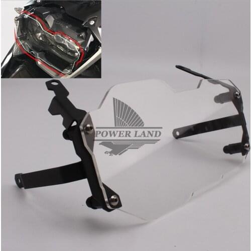Motorcycles Headlight Transparent Cover Guard Front Lamp 40mm Glass Clear Lens Protector for BMW R1200 GS Adventure ADV 2013-16